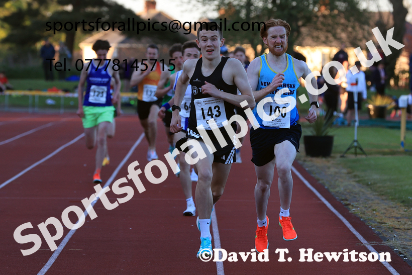 The 1500 metres, 2026 NEGP 1, Monkton Stadium. Photo: David T. Hewitson/Sports for All Pics